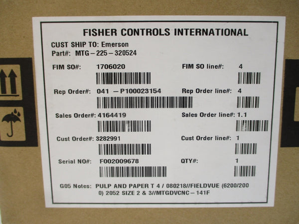 FISHER MTG-225-320524 NSMP