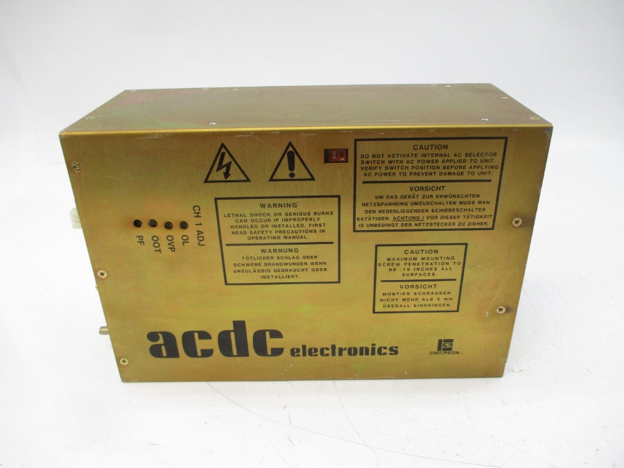 ACDC ELECTRONICS REV804B-2339-0000 115/230V 15/8A UNMP