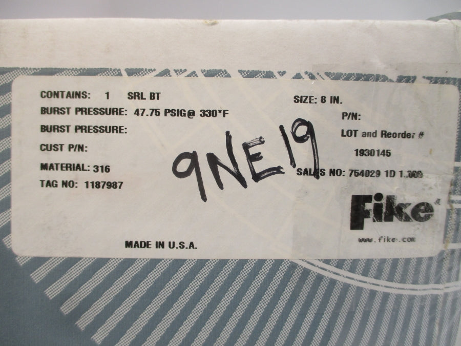 FIKE 1187987 47.75PSI 8" NSMP