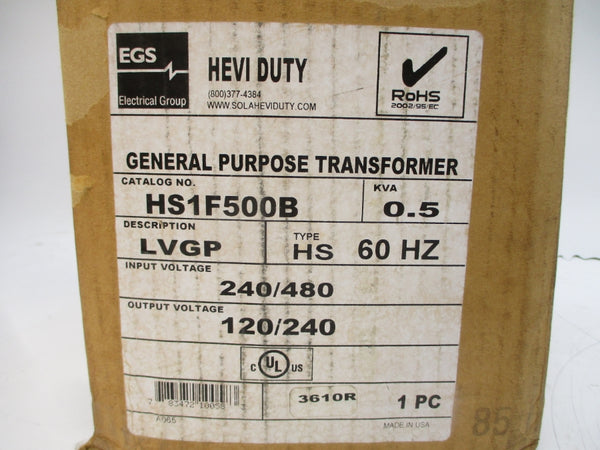 HEVI-DUTY HS1F500B 240/480V NSMP