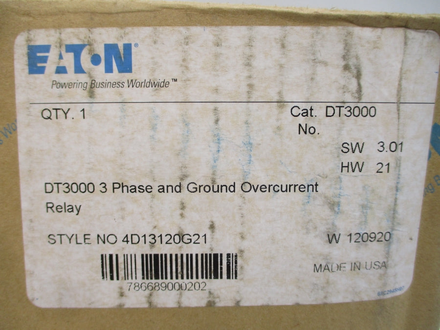 EATON DT3000 4D13120G21 120-240VAC NSMP