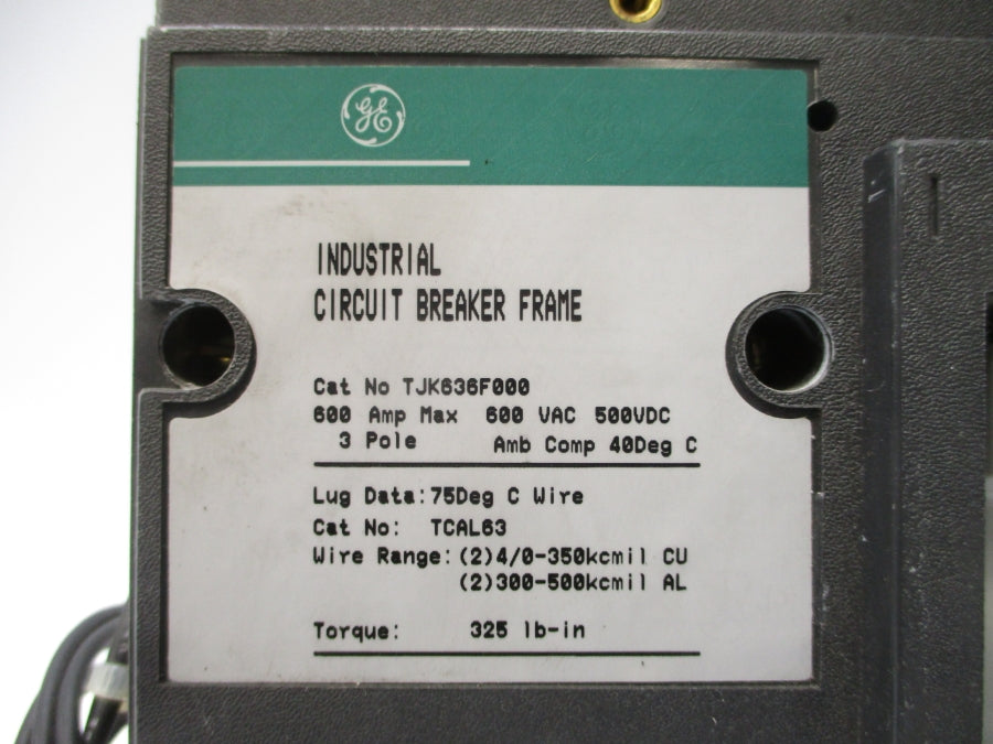 GENERAL ELECTRIC TJK636F000 600VAC 600A NSNP