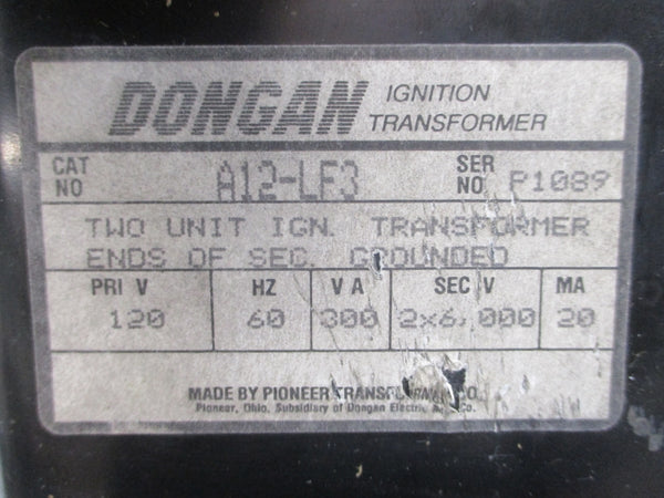 DONGAN A12-LF3 120V (AS PICTURED) NSNP