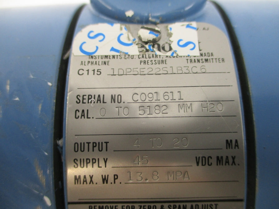 ROSEMOUNT C1151DP5E22S1B3C6 1199PFW11A11 45VDC UNMP