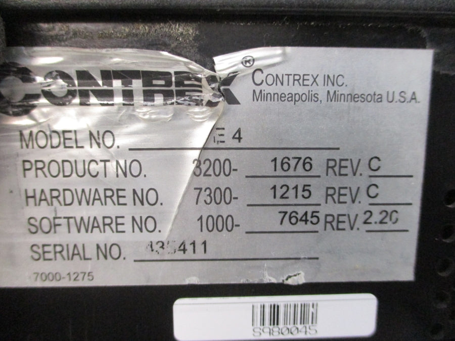 CONTREX E4 3200-1676 115/230VAC 15.0A REV. C UNMP