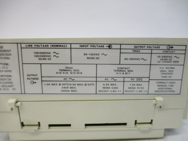 ALLEN BRADLEY 1745-E151 SER. B 85-132VAC 1.0A NSMP
