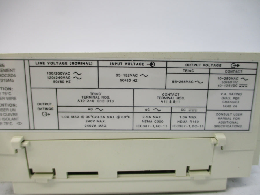 ALLEN BRADLEY 1745-E151 SER. B 85-132VAC 1.0A NSMP