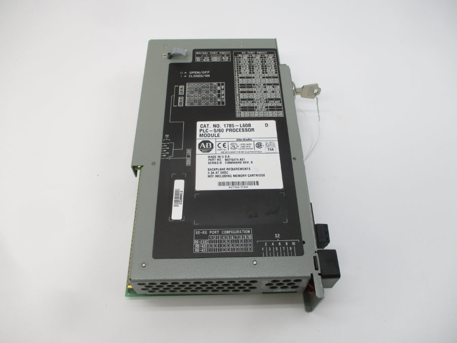 ALLEN BRADLEY 1785-L60B SER. D F/W B 5VDC 3.3A UNMP