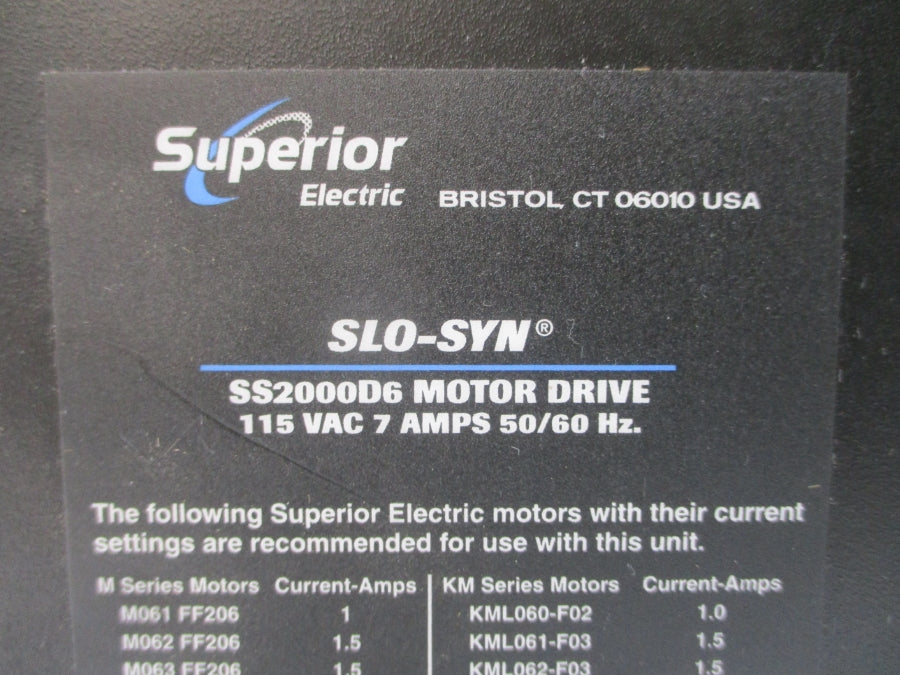 SUPERIOR ELECTRIC SS2000D6 115VAC 7A NSNP