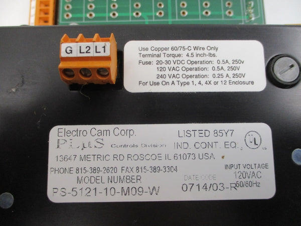 ELECTRO CAM PS-5121-10-M09-W 120VAC 0.5A NSMP