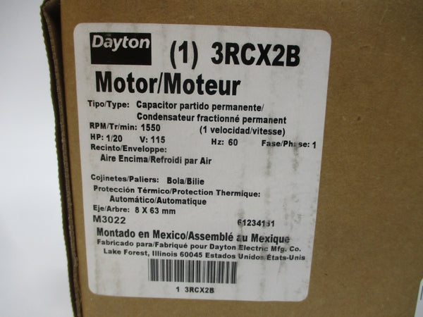DAYTON 3RCX2B 115V .72A NSMP
