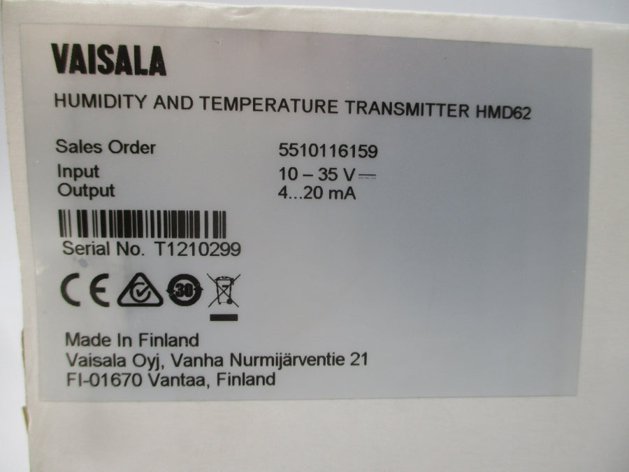 VAISALA HMD62 10-35V NSMP