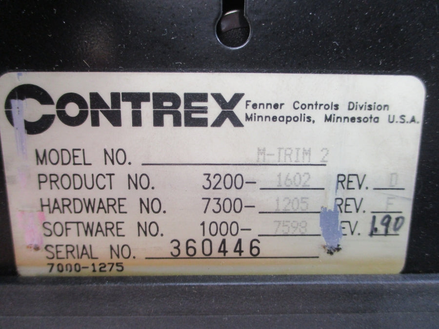 CONTREX M-TRIM2 3200-1602 115/230VAC 0.1A REV. D NSNP