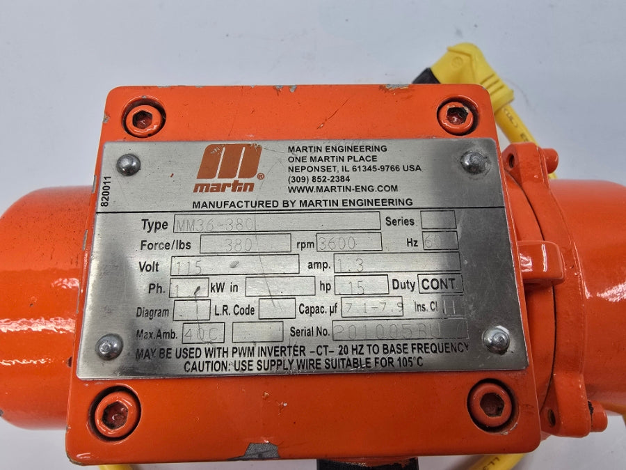 MARTIN ENGINEERING MM36-380 115V 1.3A UNMP
