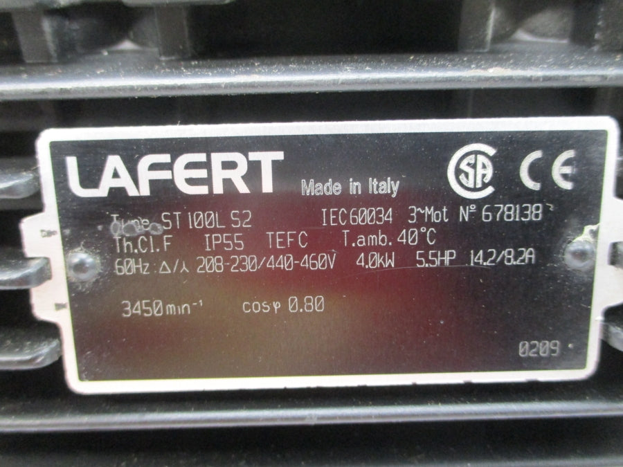 LAFERT ST100LS2 208-230/440-460V 14.2/8.2A NSNP