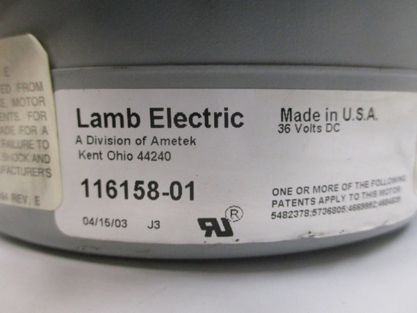 LAMB ELECTRIC 116158-01 36VDC NSNP