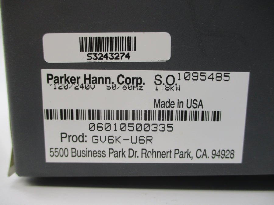 PARKER GV6K-U6R 120/240V UNMP