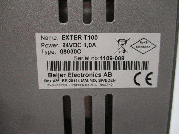 BEIJER ELECTRONICS EXTERT100 06030C 24VDC 1.0A NSMP