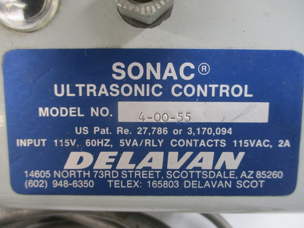 DELAVAN 4-00-55 115VAC 2A (AS PICTURED) UNMP