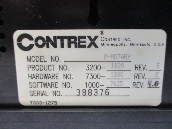 CONTREX 3200-1820 M-ROTARY 115/230VAC 0.25A REV. E NSNP