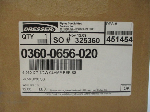 DRESSER 0360-0656-020 NSFS