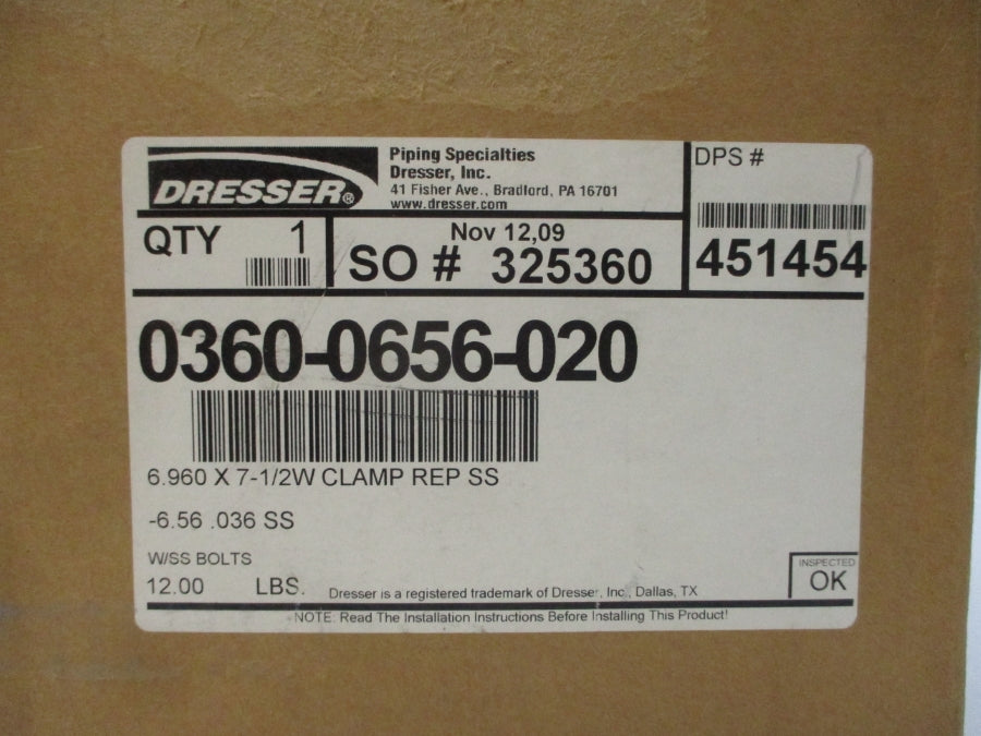 DRESSER 0360-0656-020 NSFS