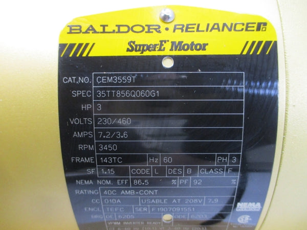 FLOWSERVE SMP-2000 2586068 230/460V 7.2/3.6A 2X1.5X5 NSNP