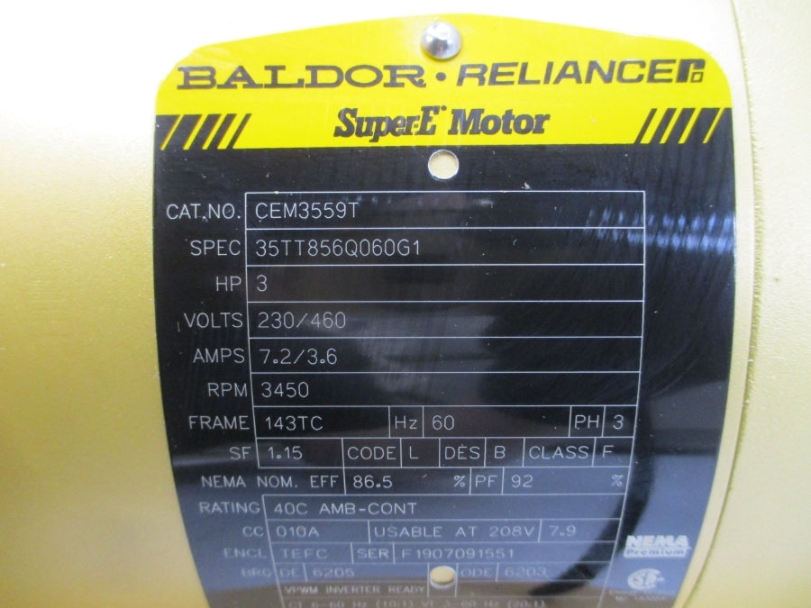 FLOWSERVE SMP-2000 2586068 230/460V 7.2/3.6A 2X1.5X5 NSNP