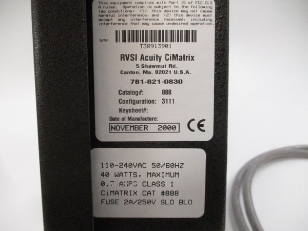 CIMATRIX 888 110-240VAC 0.7A NSNP