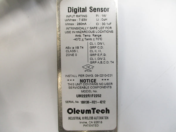 OLEUM TECH UM222R1F2252 7.93V NSNP