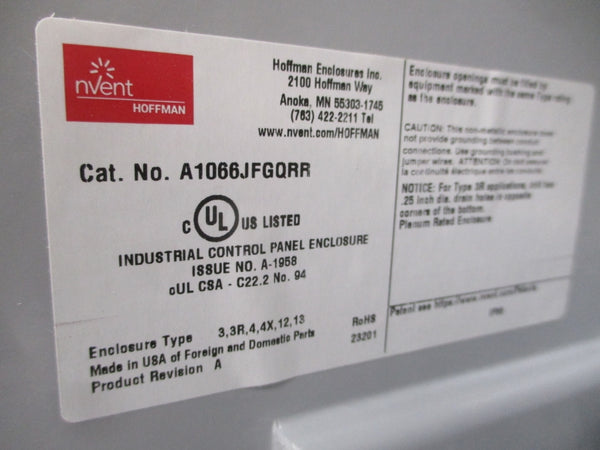 HOFFMAN A1066JFGQRR NSMP