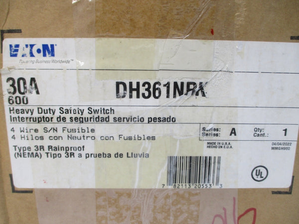 EATON DH361NRK SER. A 600VAC 30A NSMP