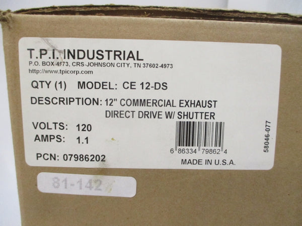TPI CE12-DS 07986202 120V 1.1A NSMP
