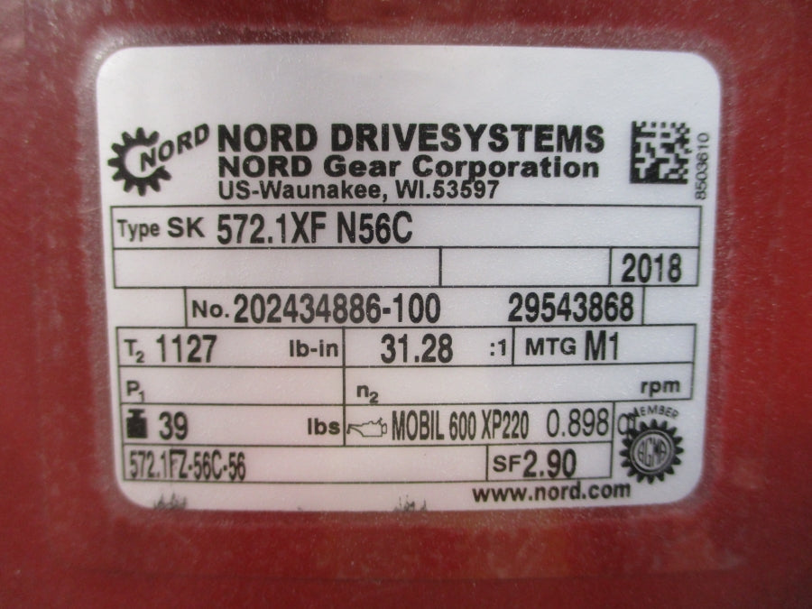 NORD DRIVE SYSTEMS SK572.1XFN56C UNMP