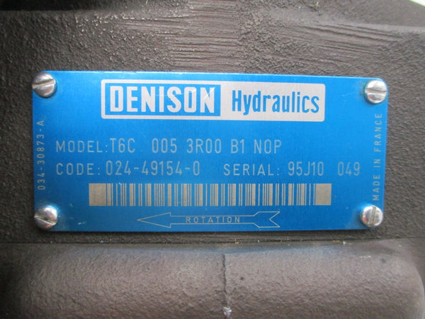DENISON HYDRAULICS T6C0053R00B1N0P 024-49154-0 NSNP