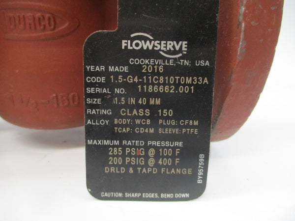 FLOWSERVE 1.5-G4-11C810T0M33A 200/285PSI 1-1/2" NSNP