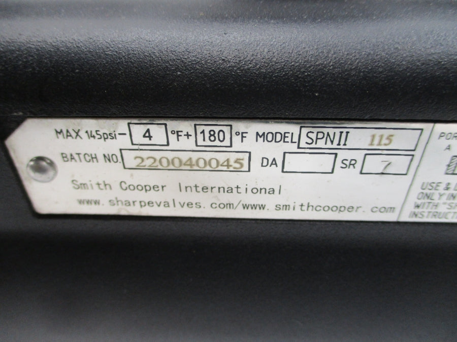 SHARPE SPNII115 145PSI NSNP