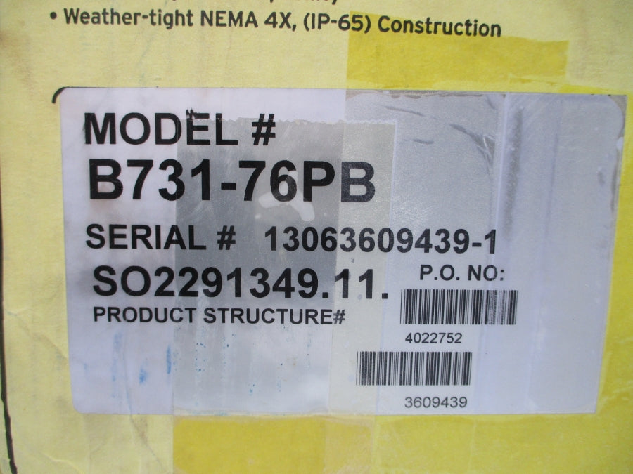 LMI MILTON ROY B731-76PB 120VAC 1.50A 50PSI NSMP