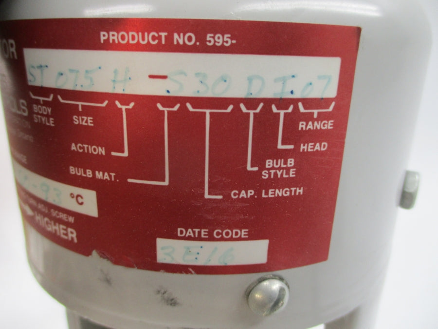 POWERS PROCESS CONTROLS 595-ST075H-S30DI67 140-200'F NSNP