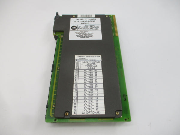 ALLEN BRADLEY 1771-OAD SER. B 12-120VAC 8A REV. A01 NSMP