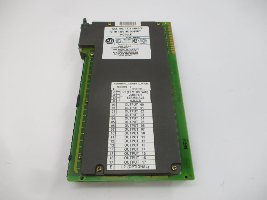 ALLEN BRADLEY 1771-OAD SER. B 12-120VAC 8A REV. A01 NSMP