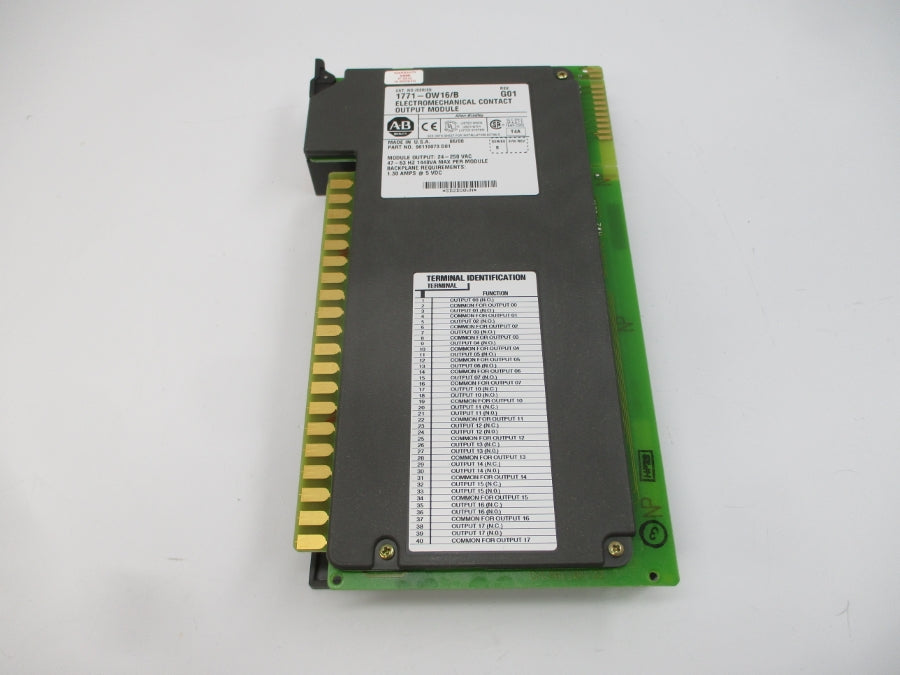 ALLEN BRADLEY 1771-OW16 SER. B 24-250VAC 1.30A REV. D01 NSMP