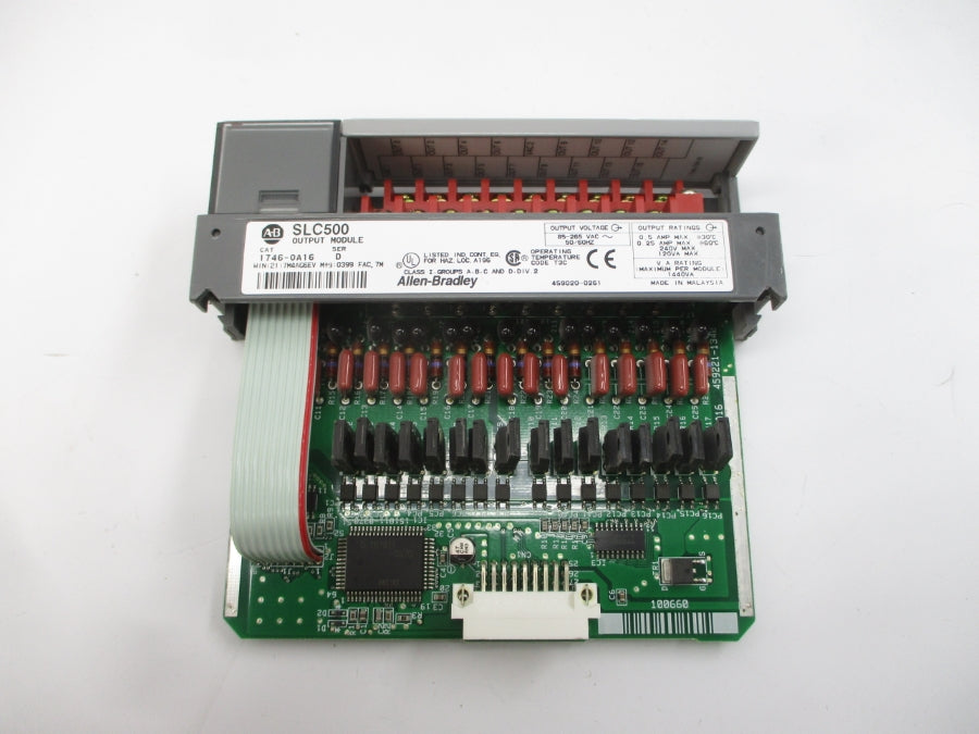 ALLEN BRADLEY 1746-OA16 SER. D 85-265VAC 0.25A NSMP