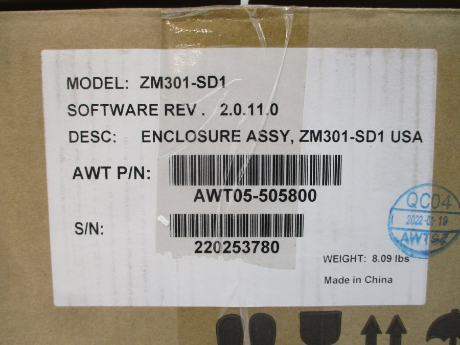 AVERY WEIGH-TRONIX ZM301-SD1 AWT05-505800 110-240VAC 0.5A NSMP