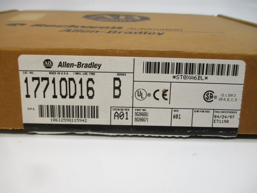ALLEN BRADLEY 1771-OD16 SER. B 120VAC 8A REV. A01 NSMP