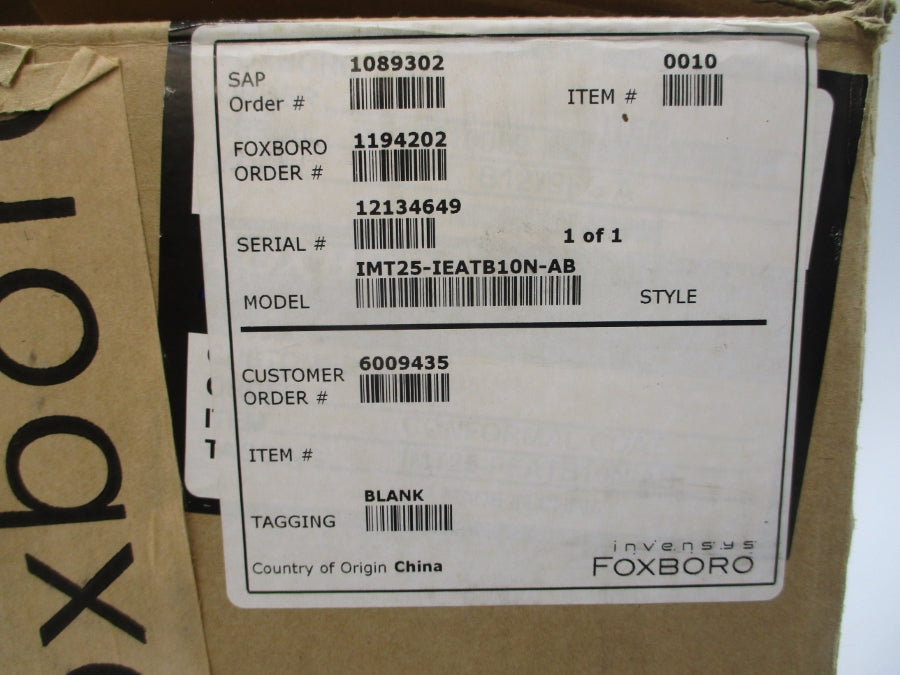 FOXBORO IMT25-SDADB10N-AB 100/240VAC NSMP