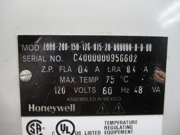 HONEYWELL 2000-200-150-126-015-20-000000-0-0-00 120V 0.4A NSNP
