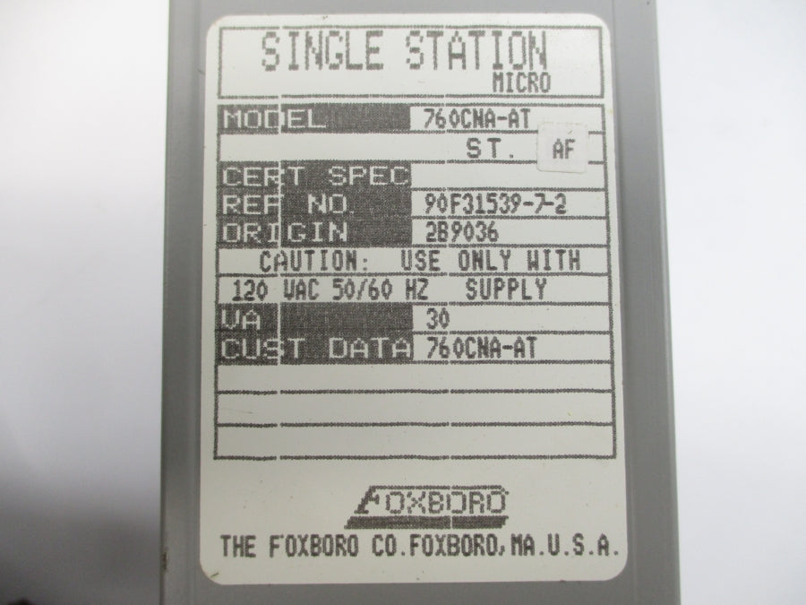 FOXBORO 760CNA-AT 120VAC NSNP