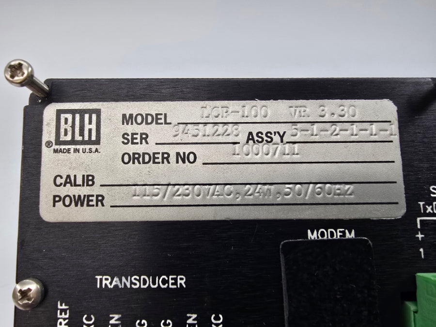 BLH LCP-100 5-1-2-1-1-1 115/230VAC NSNP