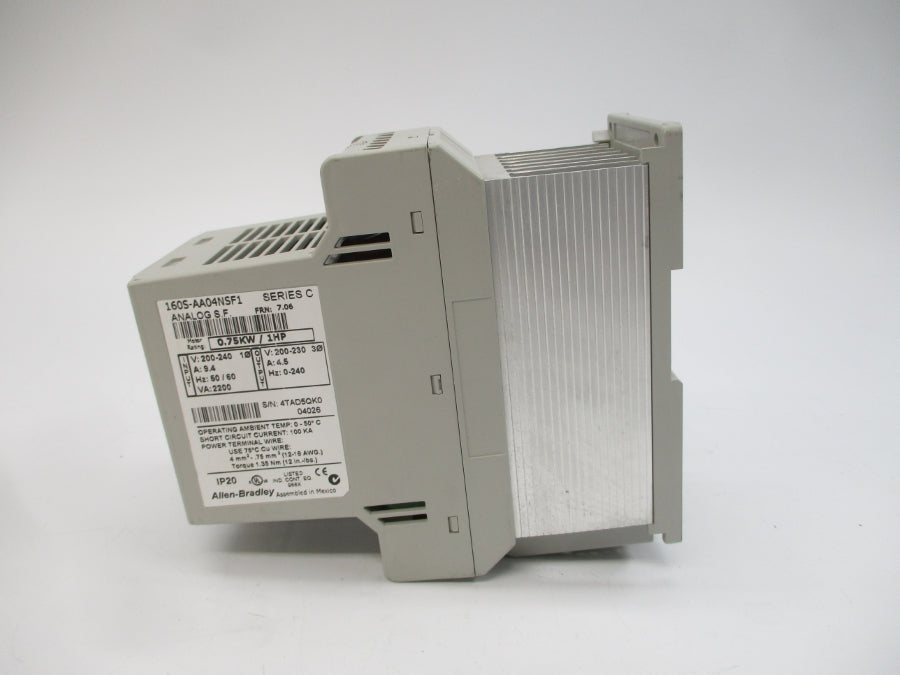 ALLEN BRADLEY 160S-AA04NSF1 SER. C F/W 7.06 200-240V 9.4A NSNP
